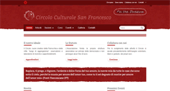 Desktop Screenshot of circoloculturalesanfrancesco.org
