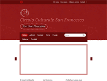Tablet Screenshot of circoloculturalesanfrancesco.org